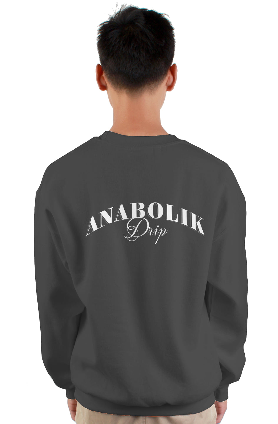 Arched Crewneck - Charcoal