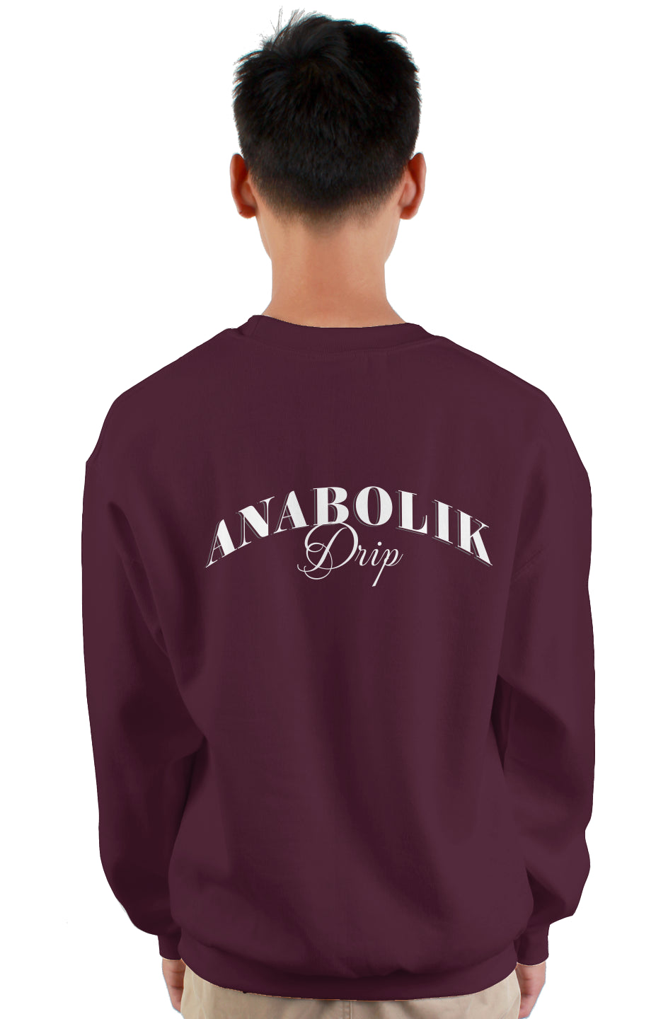 Arched Crewneck - Maroon