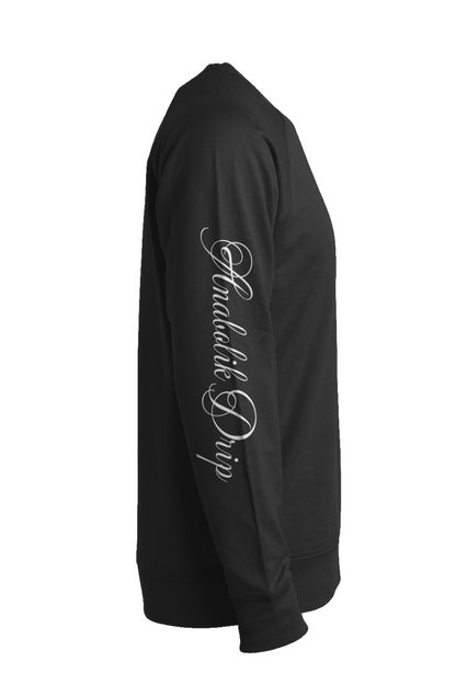 Scripted Crewneck - Black